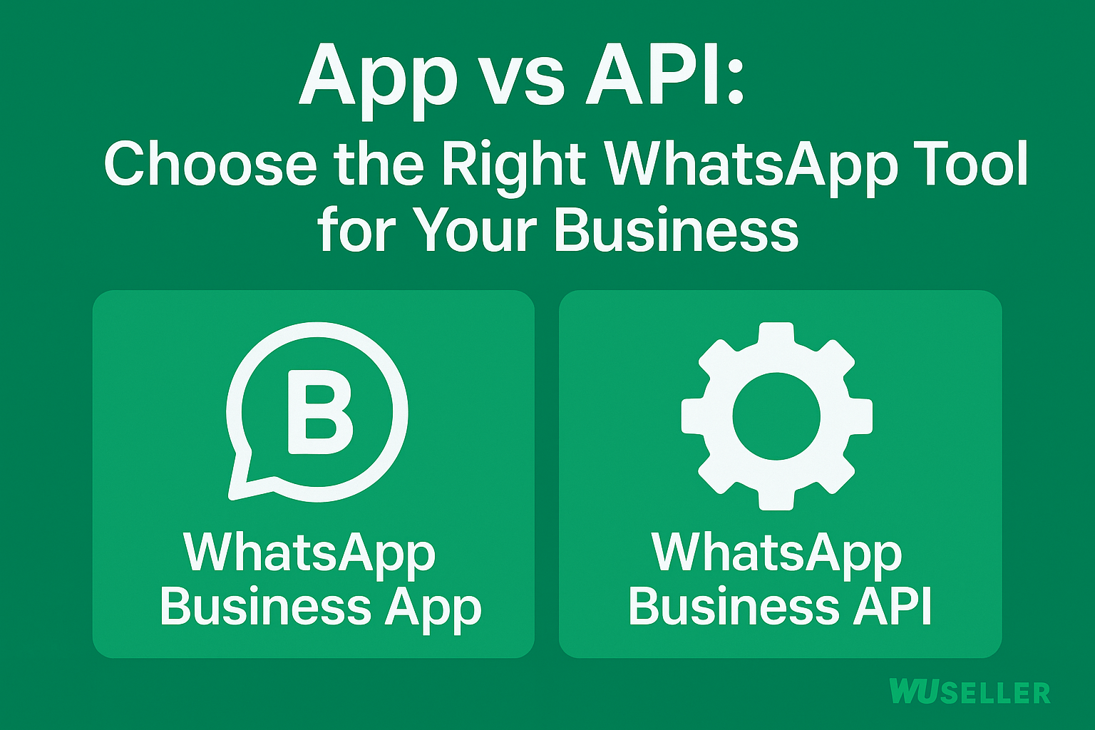 WhatsApp API vs WhatsApp Business App: Which One Do You Need?